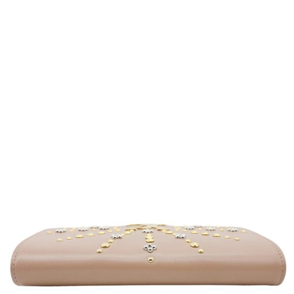 Louis Vuitton  Chain Louise GM Studded Leather Shoulder Bag Beige - Picture 4 of 14